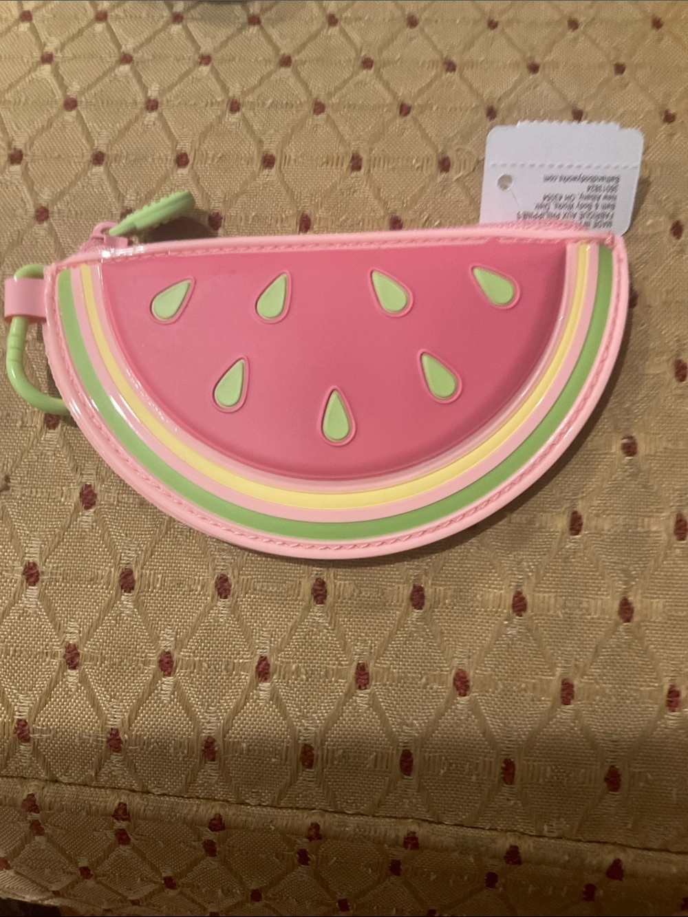 Bath and Bodyworks Pink Watermelon small Coin Purse New